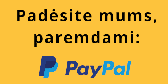 Paypal paramos skydelis